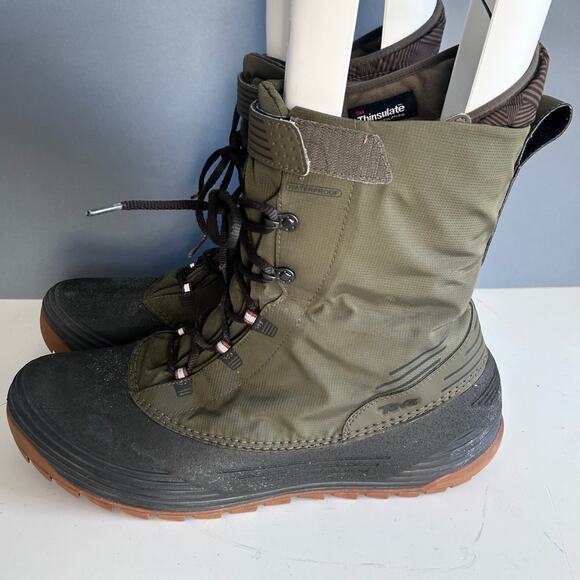 Teva boots men’s size 13 olive green military work boot lace up Thinsulate - Picture 4 of 15